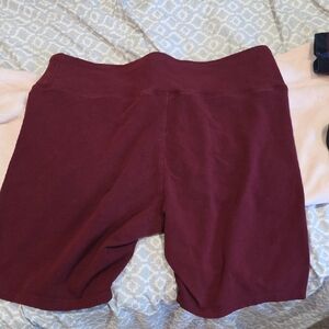 Express Women's Deep Red Bike Shorts